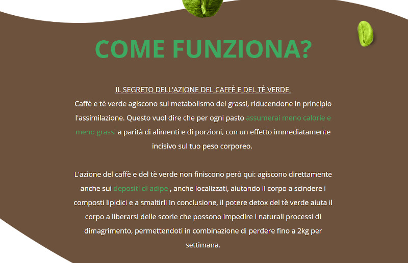 Green Coffee & Green Tea Plus: come funziona e come si assume