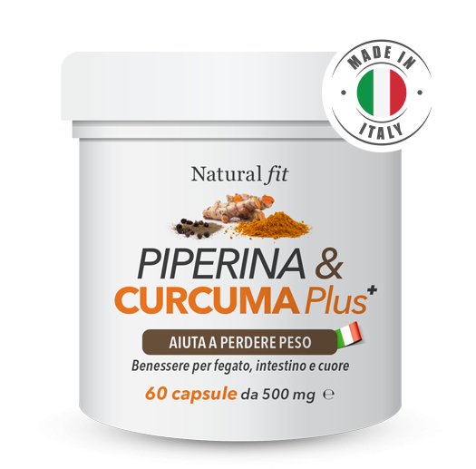 Piperina e Curcuma Plus integratore naturale dimagrante