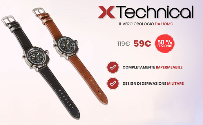xTechnical Watch, prezzo e dove acquistarlo